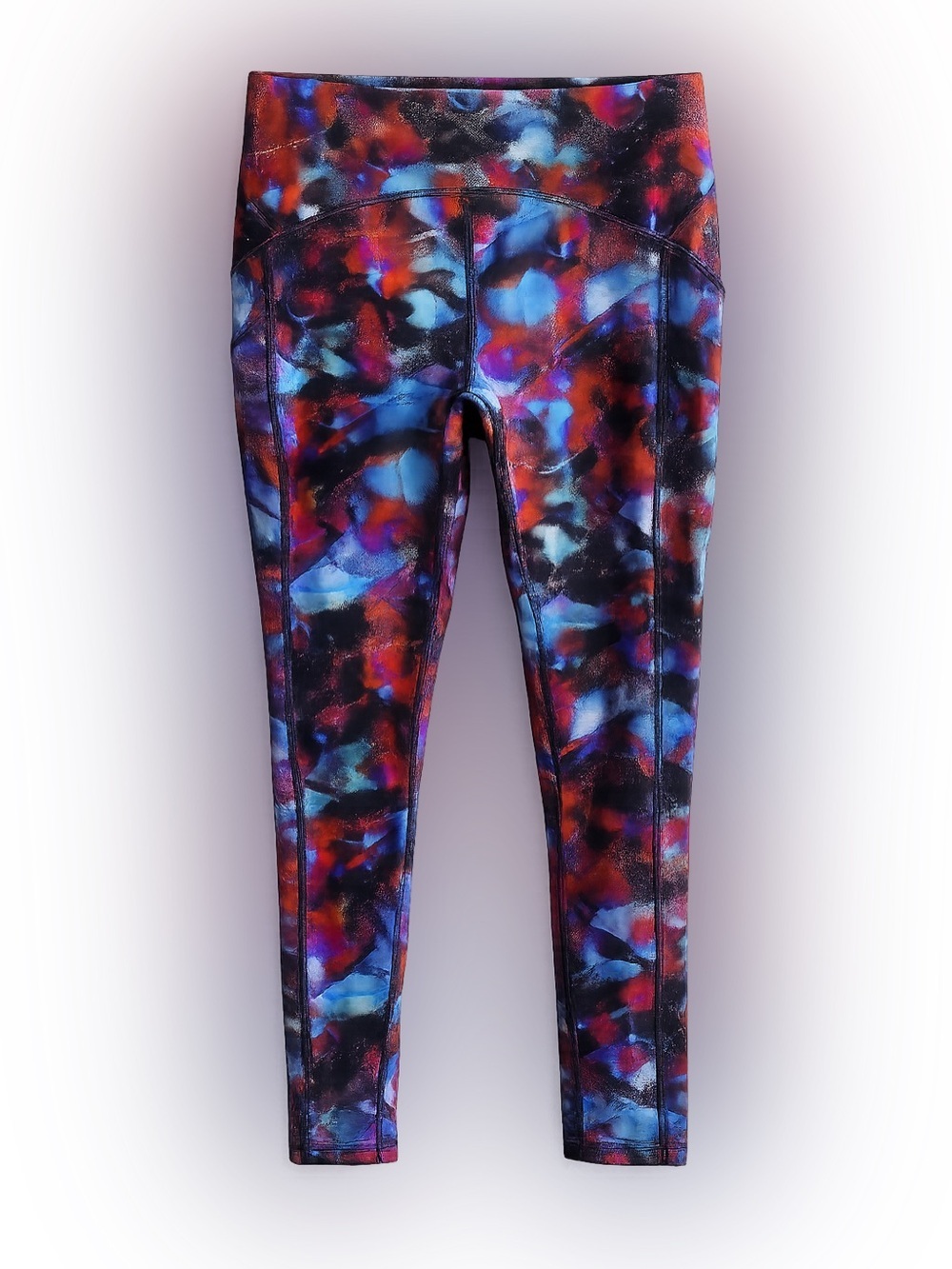 Lululemon Fast & Free High-Rise Crop Leggings Abstract Print Size 14